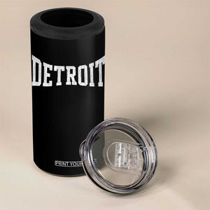 Detroit Michigan City Throwback Design Vintage 4 in 1 Can Cooler Tumbler TS11 Print Your Wear