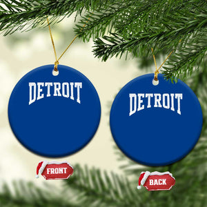 Detroit Michigan City Throwback Design Vintage Ceramic Ornament TS11 1pc Blue Print Your Wear
