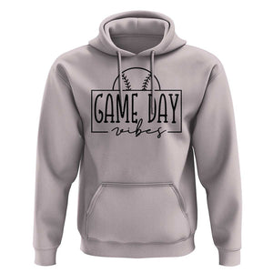 Funny Baseball Hoodie Game Day Vibes Ball Softball Player TS11 Ice Gray Print Your Wear