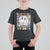 Funny Baseball Vibes T Shirt For Kid Retro Groove Green Ball Smiley Face TS11 Black Print Your Wear