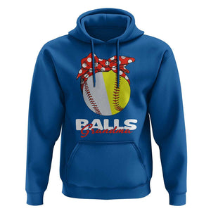 Balls Grandma Hoodie Baseball Softball Grandmother Sport TS11 Royal Blue Print Your Wear