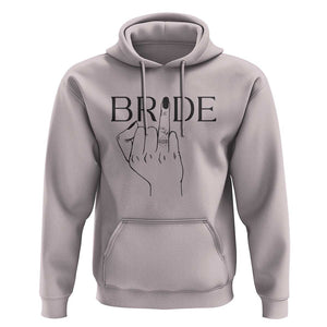 Funny Bride Hoodie Cute Wedding Honeymoon Finger Ring TS11 Ice Gray Print Your Wear