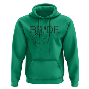 Funny Bride Hoodie Cute Wedding Honeymoon Finger Ring TS11 Irish Green Print Your Wear