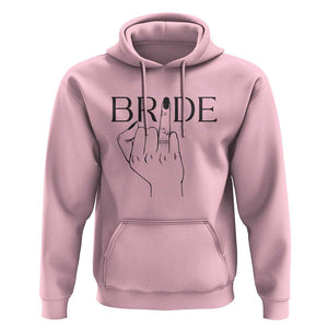 Funny Bride Hoodie Cute Wedding Honeymoon Finger Ring TS11 Light Pink Print Your Wear