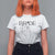 Funny Bride T Shirt For Women Cute Wedding Honeymoon Finger Ring TS11 White Print Your Wear