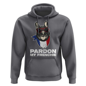 Funny Frenchie Bulldog Hoodie Pardon My French Pet Lover TS11 Charcoal Print Your Wear