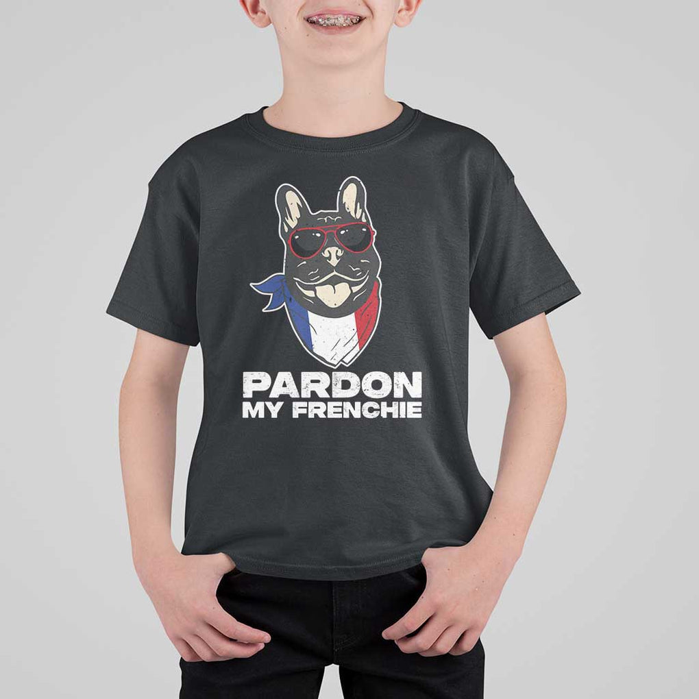 Funny Frenchie Bulldog T Shirt For Kid Pardon My French Pet Lover TS11 Black Print Your Wear
