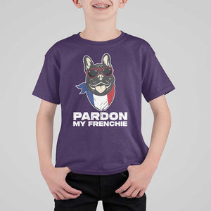 Funny Frenchie Bulldog T Shirt For Kid Pardon My French Pet Lover TS11 Purple Print Your Wear