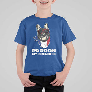 Funny Frenchie Bulldog T Shirt For Kid Pardon My French Pet Lover TS11 Royal Blue Print Your Wear