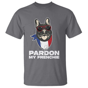 Funny Frenchie Bulldog T Shirt Pardon My French Pet Lover TS11 Charcoal Print Your Wear