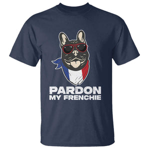 Funny Frenchie Bulldog T Shirt Pardon My French Pet Lover TS11 Navy Print Your Wear