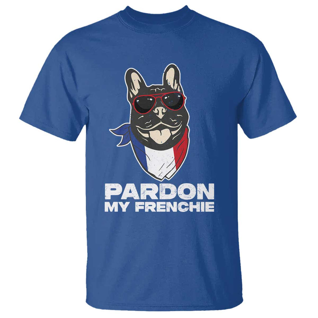 Funny Frenchie Bulldog T Shirt Pardon My French Pet Lover TS11 Royal Blue Print Your Wear