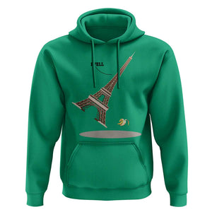 Funny Eiffel Tower Hoodie I Fell Banana Peel Fallen In Paris TS11 Irish Green Print Your Wear