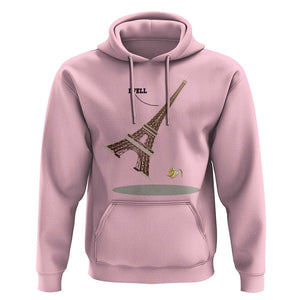 Funny Eiffel Tower Hoodie I Fell Banana Peel Fallen In Paris TS11 Light Pink Print Your Wear