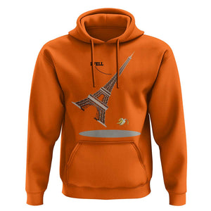 Funny Eiffel Tower Hoodie I Fell Banana Peel Fallen In Paris TS11 Orange Print Your Wear
