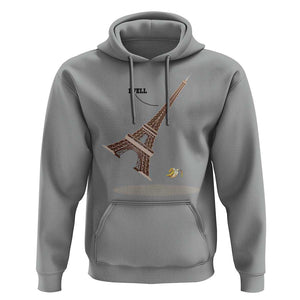 Funny Eiffel Tower Hoodie I Fell Banana Peel Fallen In Paris TS11 Sport Gray Print Your Wear