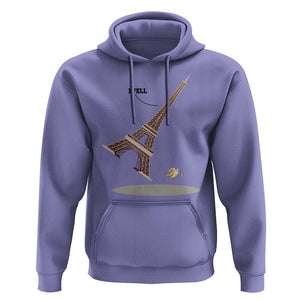 Funny Eiffel Tower Hoodie I Fell Banana Peel Fallen In Paris TS11 Violet Print Your Wear