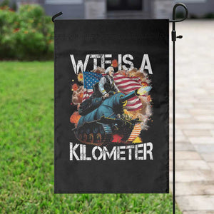 Funny WTF Is A Kilometer Garden Flag Patriotic American Freedom George Washington TS11 Print Your Wear