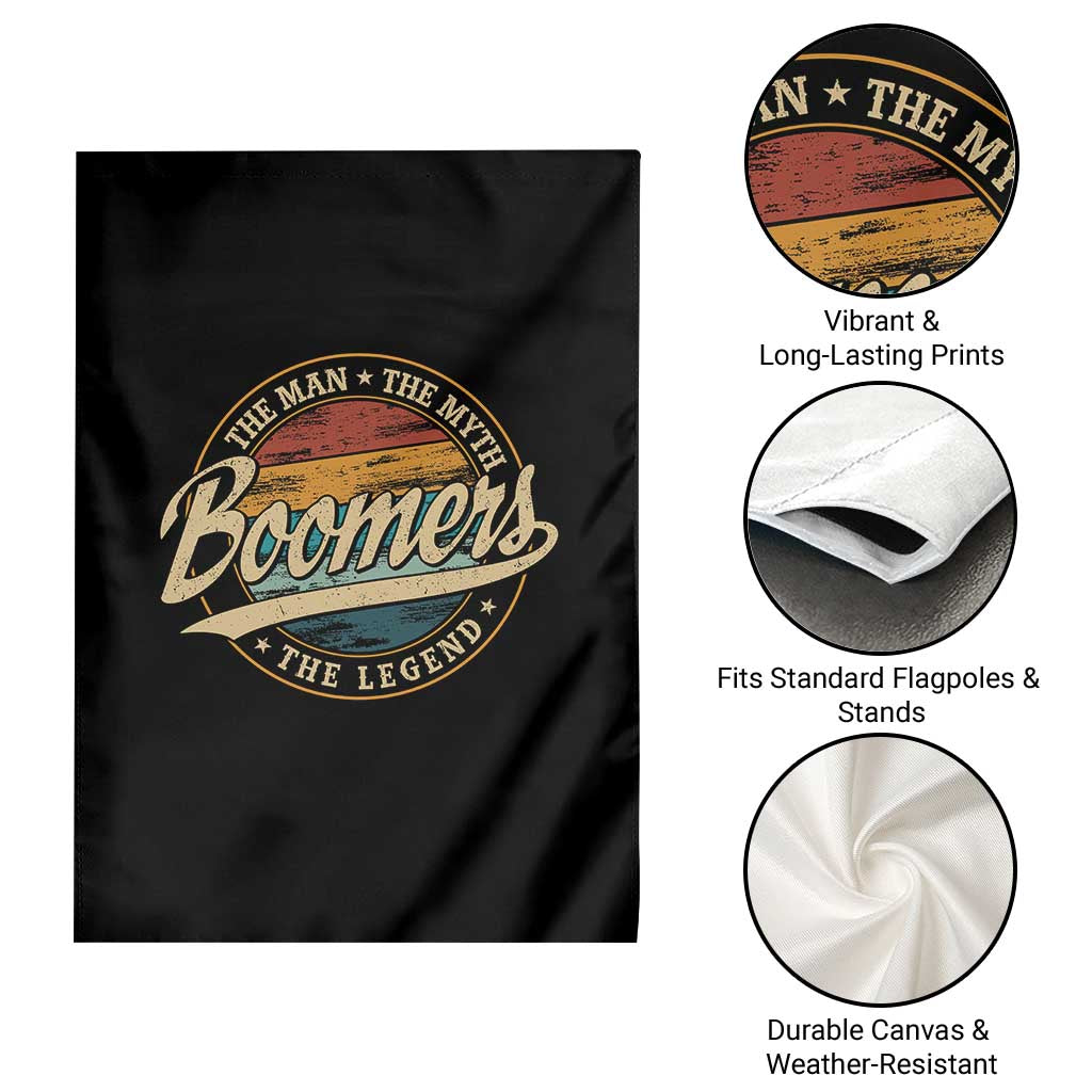 Funny Boomers The Man The Myth The Legend Garden Flag Retro Baby Boomers Generation TS11 Print Your Wear