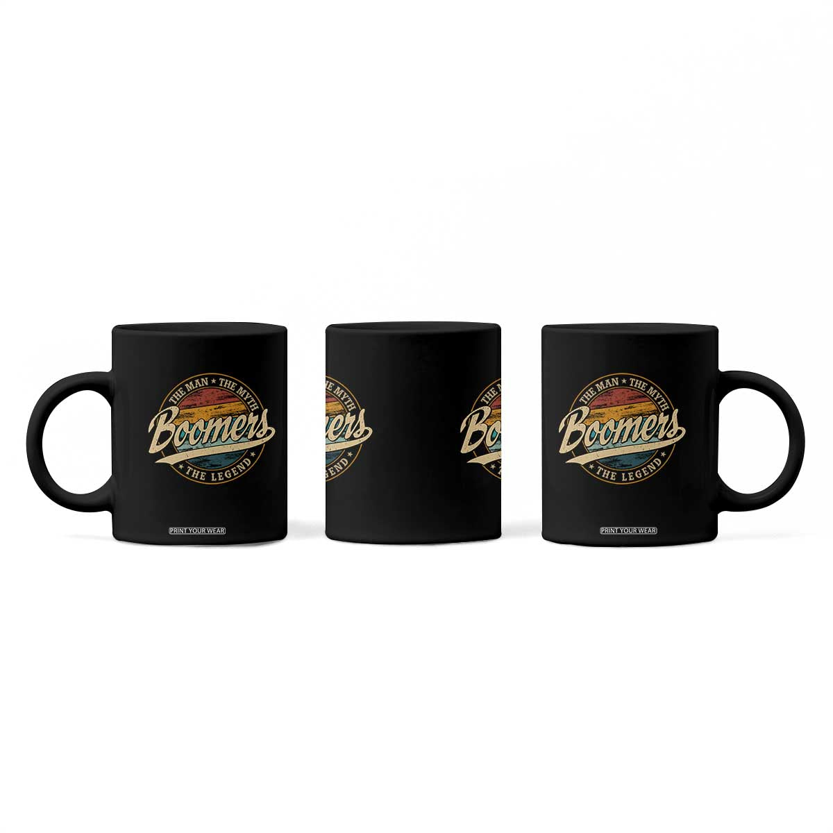 Boomers The Man The Myth The Legend Coffee Mug Retro Baby Boomers Generation TS11 Print Your Wear