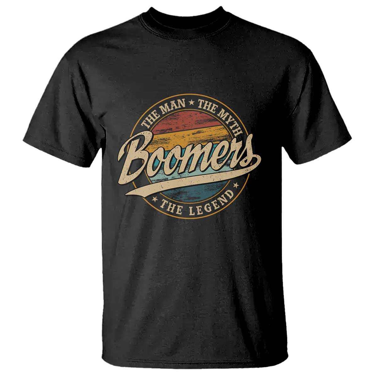 Boomers The Man The Myth The Legend T Shirt Retro Baby Boomers Generation TS11 Black Print Your Wear