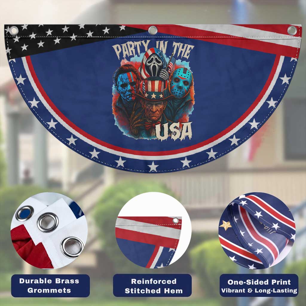 Funny Creepy 4th Of July Party In The USA Patriotic Fan Flag 4th Of July Horror Movie Independence Day TS11 Print Your Wear