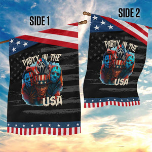 Funny Creepy 4th Of July Party In The USA Garden Flag 4th Of July Horror Movie Independence Day TS11 Print Your Wear