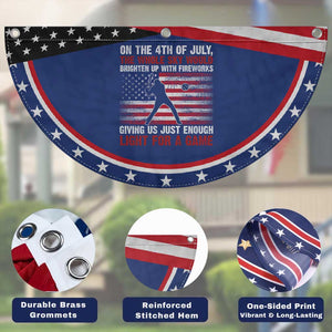 Funny 4th Of July Baseball Patriotic Fan Flag The Whole Sky Would Brighten Up With Fireworks American Flag