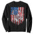 Funny Bass Fish Fishing Vintage American Flag Patriotic Sweatshirt TS11 Black Print Your Wear
