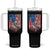 Funny Bass Fish Fishing Vintage American Flag Patriotic Tumbler With Handle TS11 One Size: 40 oz Black Print Your Wear