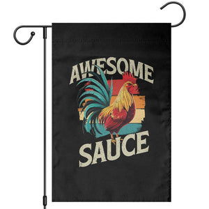 Funny Awesome Sauce Rooster Garden Flag Vintage Retro Chicken TS11 Black Print Your Wear