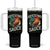 Funny Awesome Sauce Rooster Tumbler With Handle Vintage Retro Chicken TS11 One Size: 40 oz Black Print Your Wear