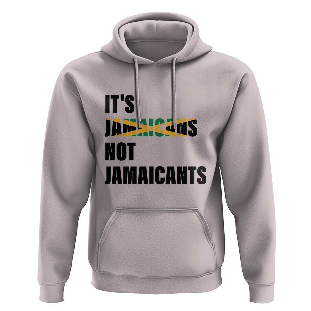 Jamaica Hoodie It's Jamaicans Not Jamaicants Flag TS11 Ice Gray Print Your Wear