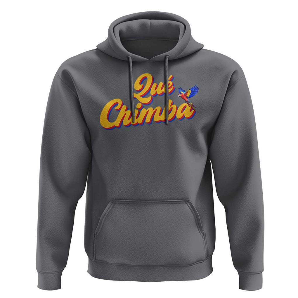 Colombia Hoodie Qu Chimba Parrot Colombian Slang TS11 Charcoal Print Your Wear