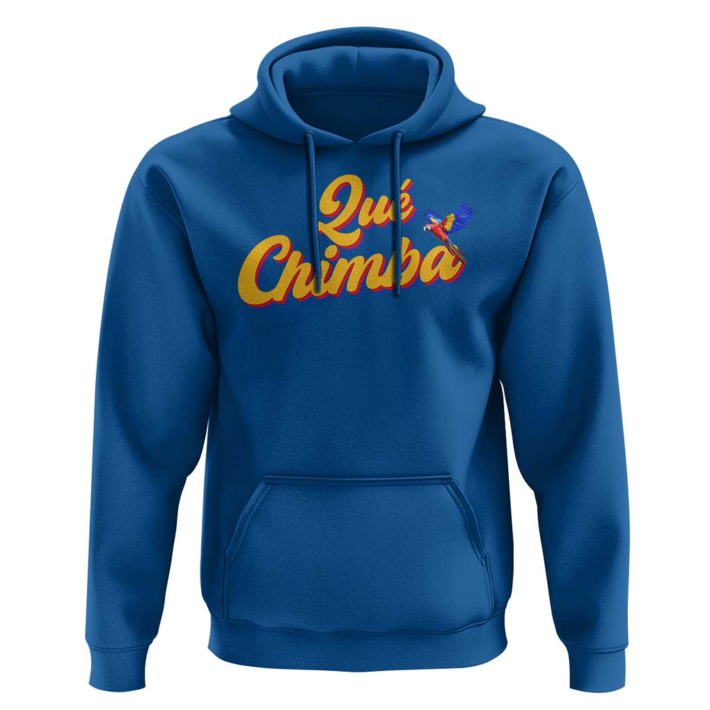 Colombia Hoodie Qu Chimba Parrot Colombian Slang TS11 Royal Blue Print Your Wear