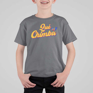Colombia T Shirt For Kid Qu Chimba Parrot Colombian Slang TS11 Charcoal Print Your Wear