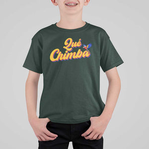 Colombia T Shirt For Kid Qu Chimba Parrot Colombian Slang TS11 Dark Forest Green Print Your Wear