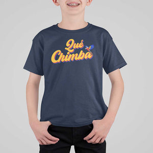 Colombia T Shirt For Kid Qu Chimba Parrot Colombian Slang TS11 Navy Print Your Wear