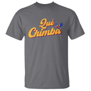 Colombia T Shirt Qu Chimba Parrot Colombian Slang TS11 Charcoal Print Your Wear