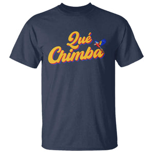 Colombia T Shirt Qu Chimba Parrot Colombian Slang TS11 Navy Print Your Wear