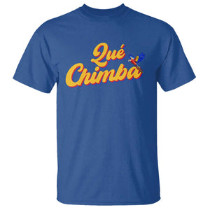 Colombia T Shirt Qu Chimba Parrot Colombian Slang TS11 Royal Blue Print Your Wear