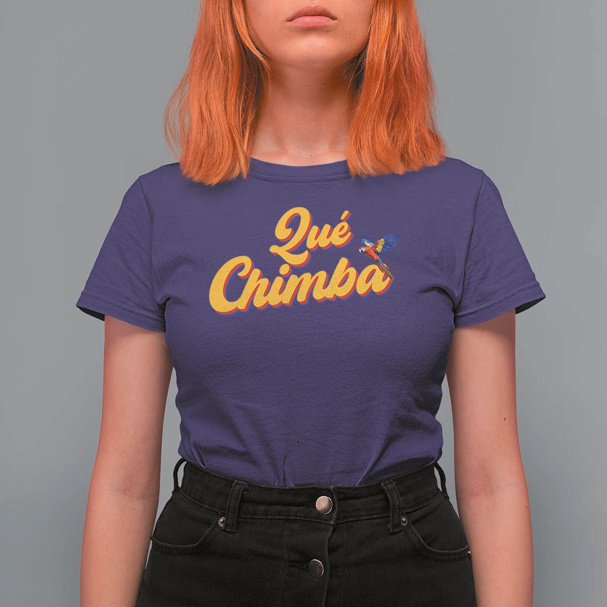 Colombia T Shirt For Women Qu Chimba Parrot Colombian Slang TS11 Purple Print Your Wear