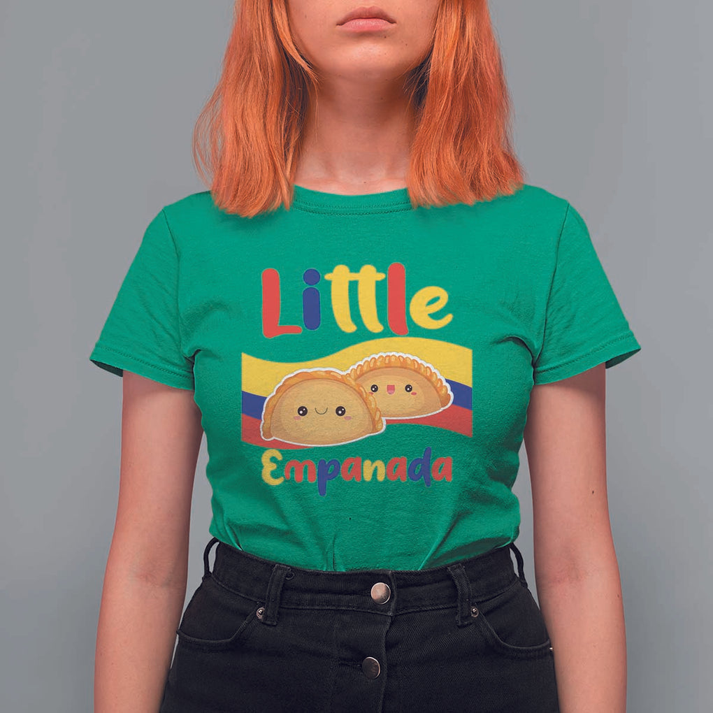 Funny Colombia Food T Shirt For Women Little Empanada Colombian Flag TS11 Irish Green Print Your Wear