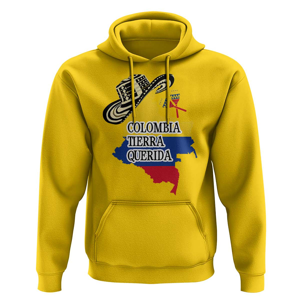 Funny Colombia Tierra Querida Hoodie Colombian Flag Sombrero Vueltiao Maracas TS11 Daisy Print Your Wear