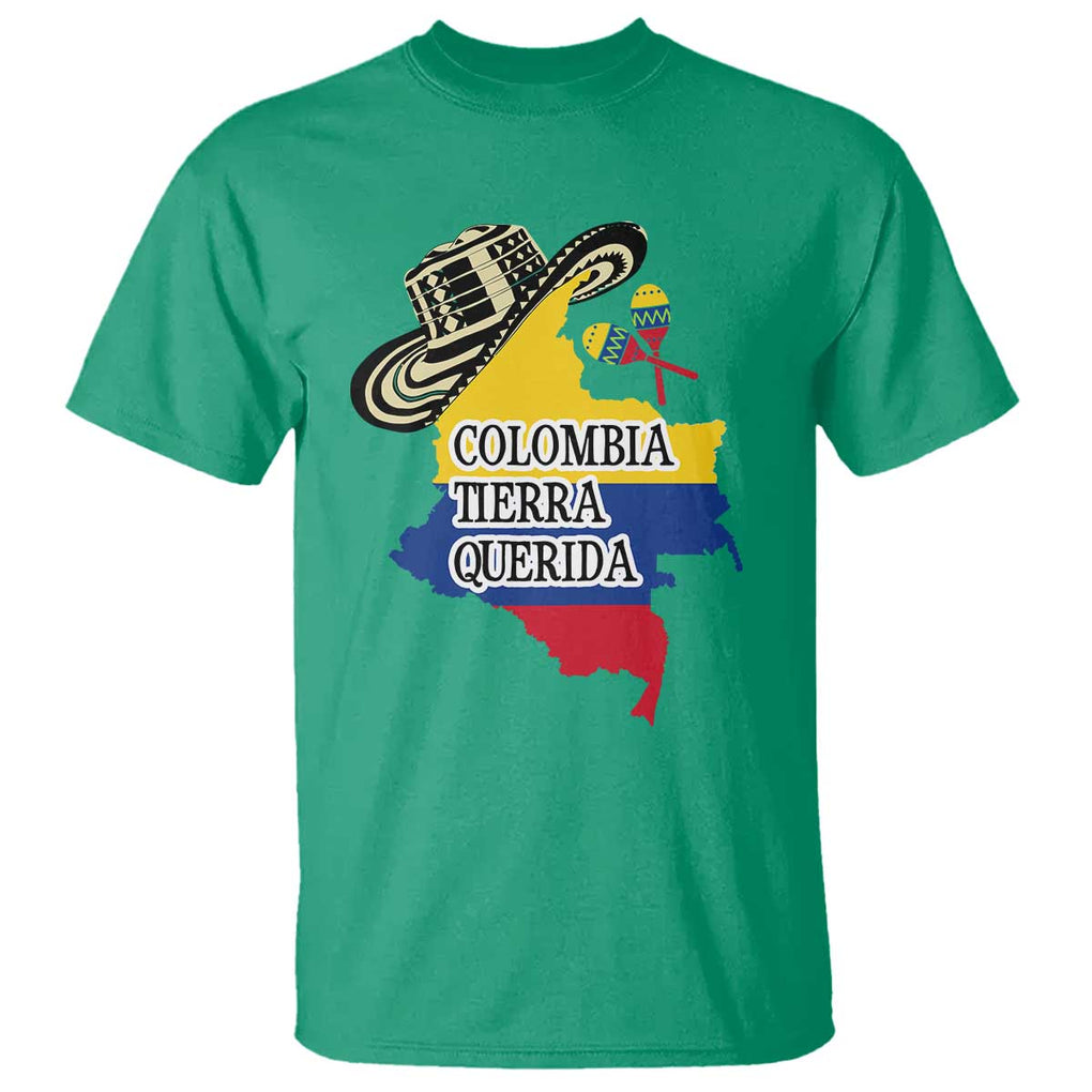 Funny Colombia Tierra Querida T Shirt Colombian Flag Sombrero Vueltiao Maracas TS11 Irish Green Print Your Wear