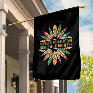 Native American Heritage Month Garden Flag Indigenous Pride Feathers TS11 Print Your Wear