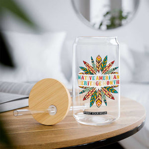 Native American Heritage Month Glass Can Indigenous Pride Feathers TS11 Print Your Wear