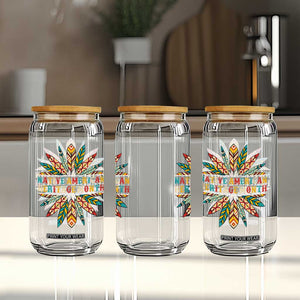Native American Heritage Month Glass Can Indigenous Pride Feathers TS11 Print Your Wear