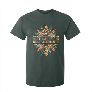 Native American Heritage Month T Shirt For Kid Indigenous Pride Feathers TS11 Dark Forest Green Print Your Wear