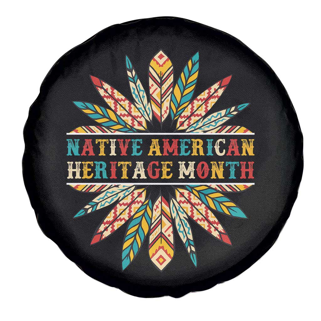 Native American Heritage Month Spare Tire Cover Indigenous Pride Feathers TS11 Print Your Wear